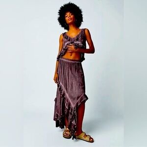 NWT but the tag part is missing. Free people skirt and top